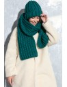 Długi szal o grubym splocie chunky knit - eden