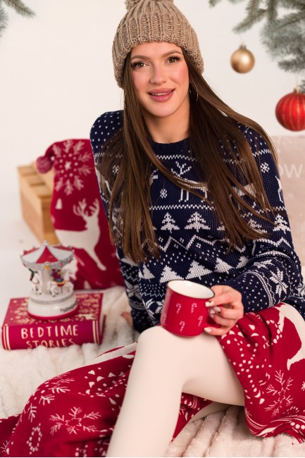 EM0009 Sweter świąteczny o...