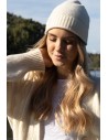 Wełniana prosta czapka - ecru