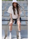 Bluza oversize z krótkimi rękawami - waniliowa