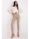 Legginsy z wysokim stanem - beżowe