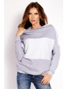 Bawełniana bluza oversize - szara
