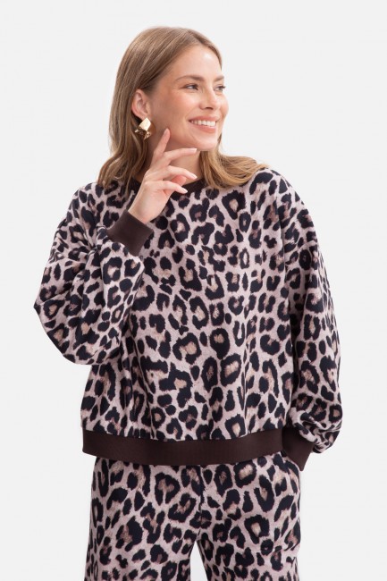 DM1482 Wzorzysta bluza...