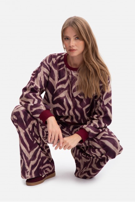 DM1482 Wzorzysta bluza...