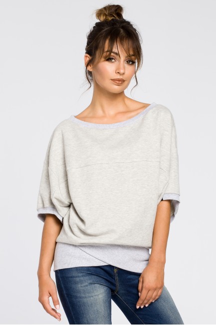 CM3186 Bluza oversize z...