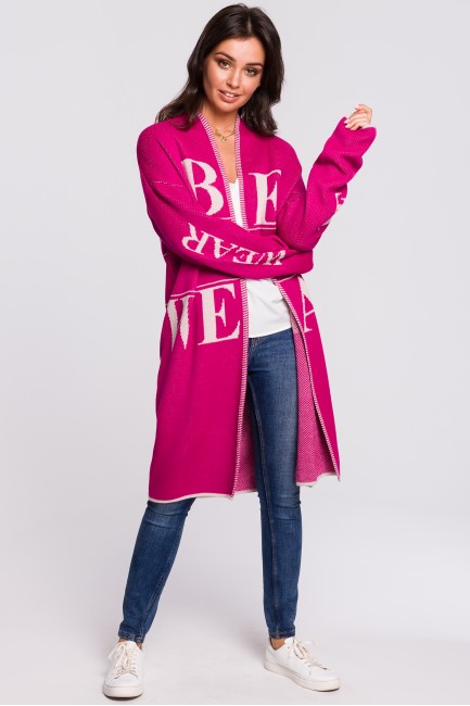 CM4755 Kardigan z napisami...