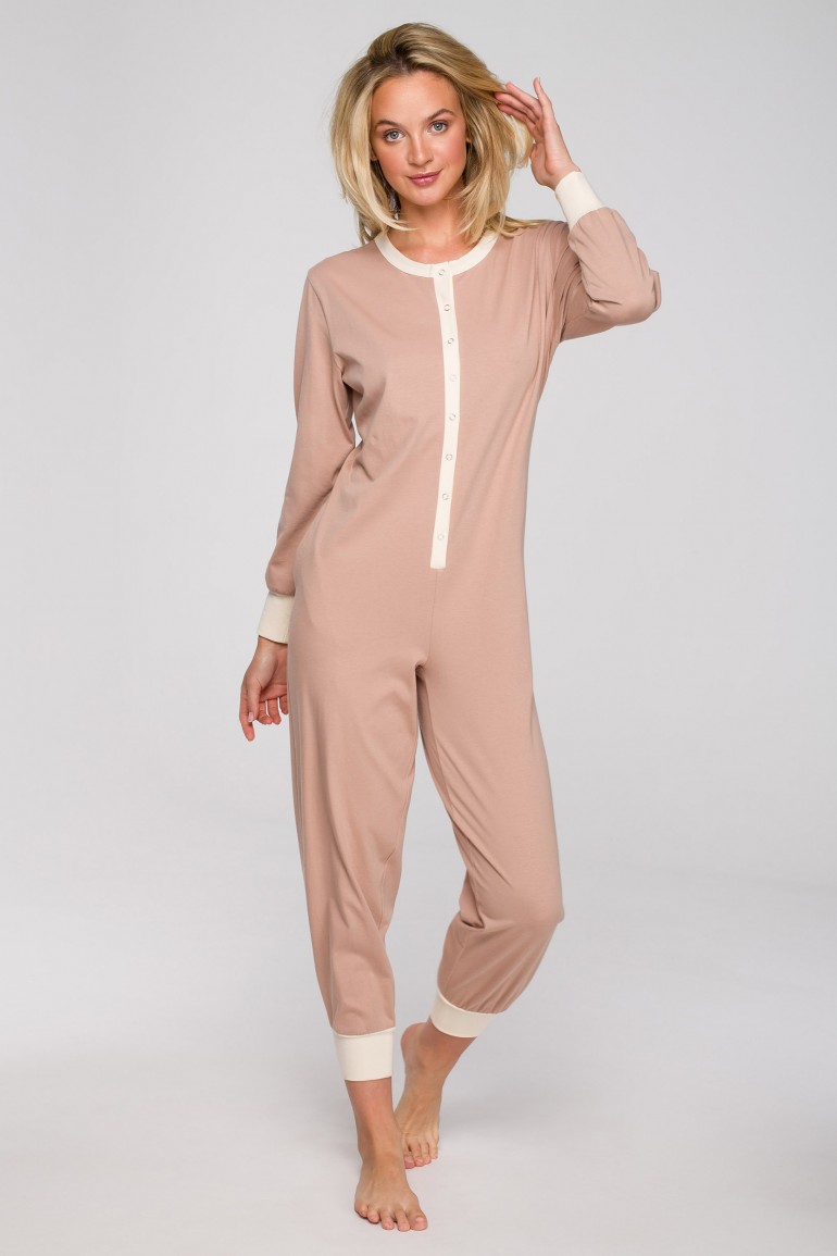 CM6938 Jednoczęściowy kombinezon do spania - nude
