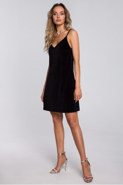 CM5668 Welurowa sukienka na...