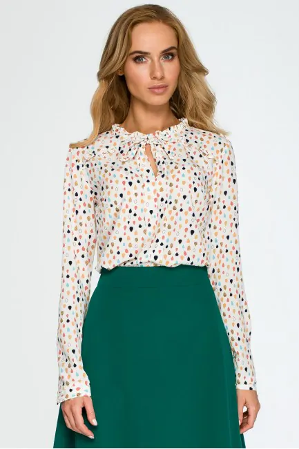 CM4031 Wiązana bluzka z...