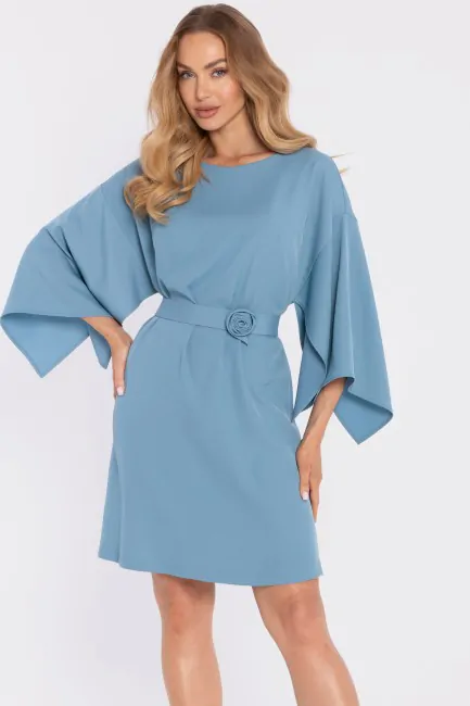 DM1670 Sukienka z luźnymi...