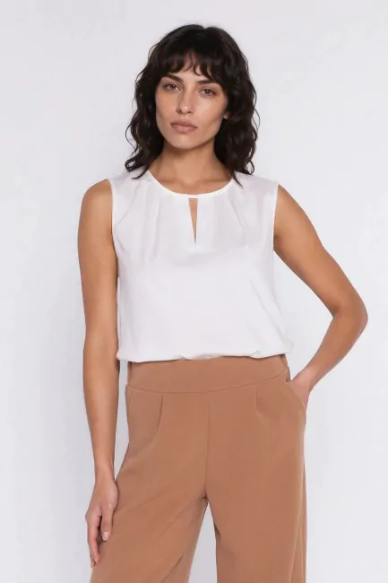 DM1588 Bluzka bez rękawów z...