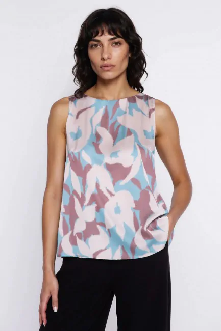 DM1591 Bluzka bez rękawów z...