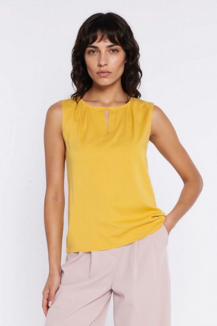 DM1588 Bluzka bez rękawów z...