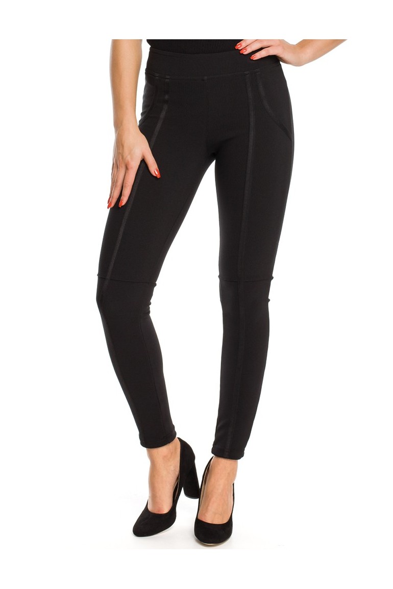 CM3166 Dopasowane legginsy z przeszyciami