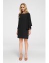 Sukienka nietoperz oversize - czarna