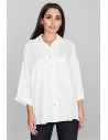 Luźna koszula oversize - ecru