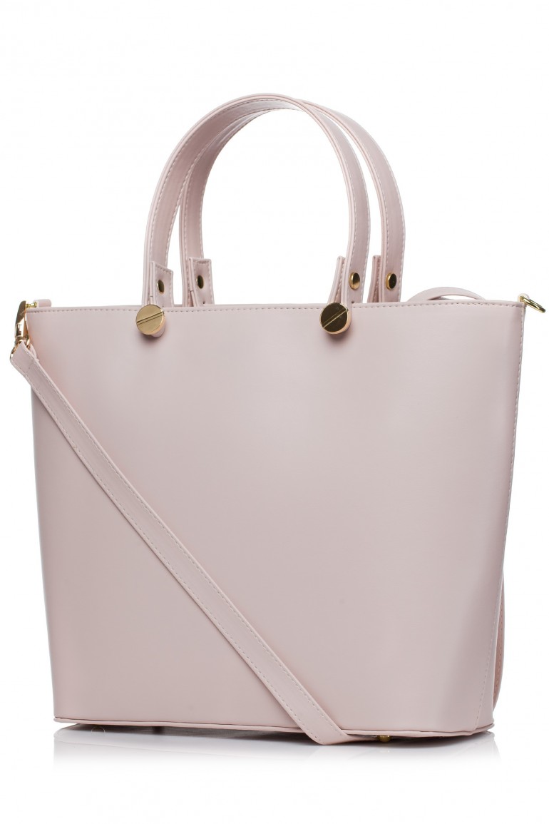 CM3566 Elegancka torba do ręki - pudrowa