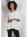 Elegancki sweter oversize - ecru