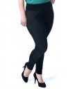 Zamszowe legginsy damskie - czarne