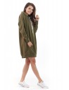 Sportowa bluza z kapturem - khaki