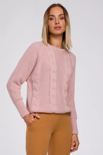 CM5502 Sweter z szerokimi...