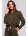 Zasuwana kurtka bomberka - khaki