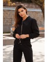 Zasuwana kurtka bomberka - czarna