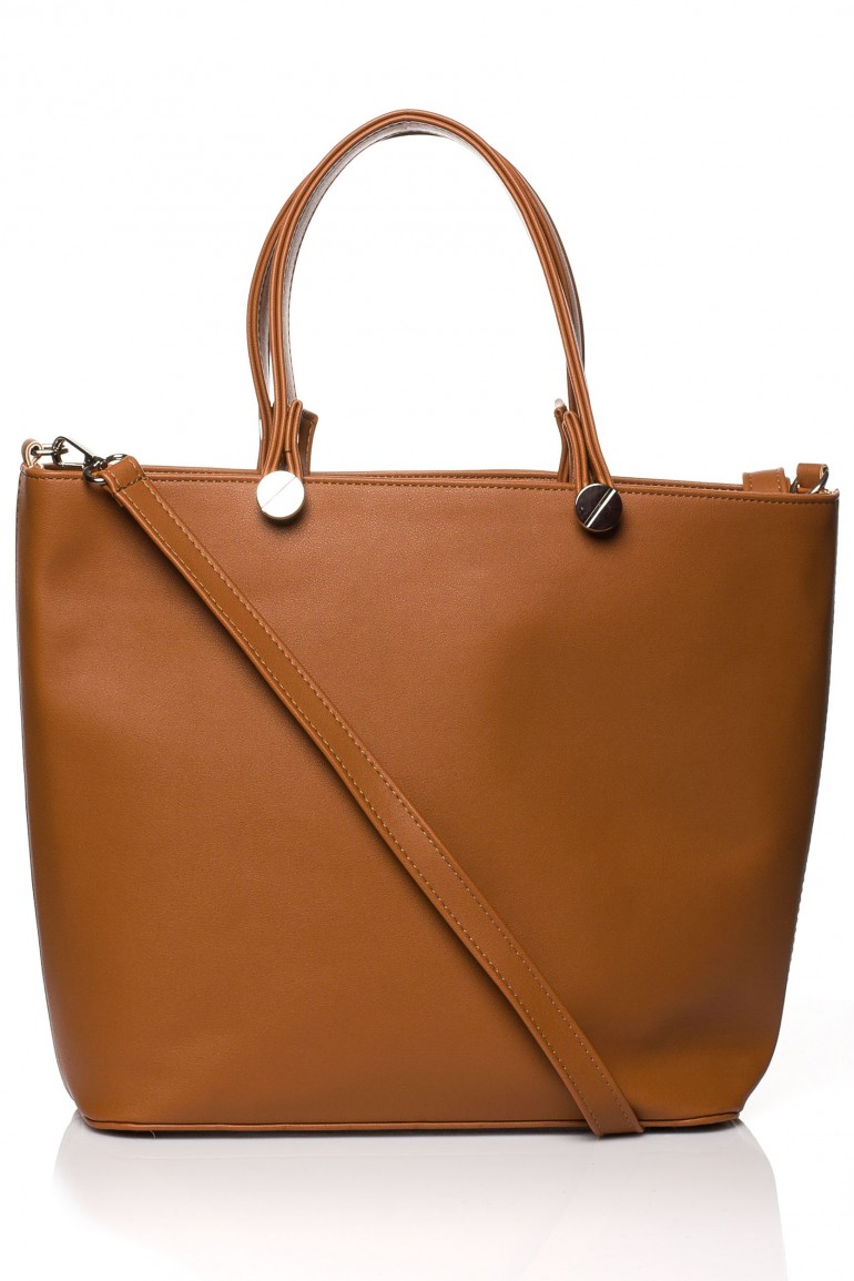 CM3566 Elegancka torba do ręki - ruda