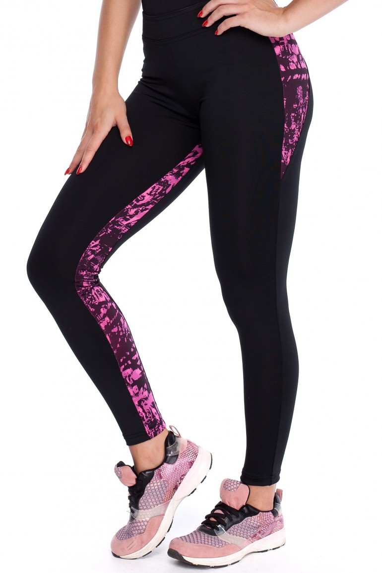 CM3916 Kobiece legginsy ze stylowymi wstawkami