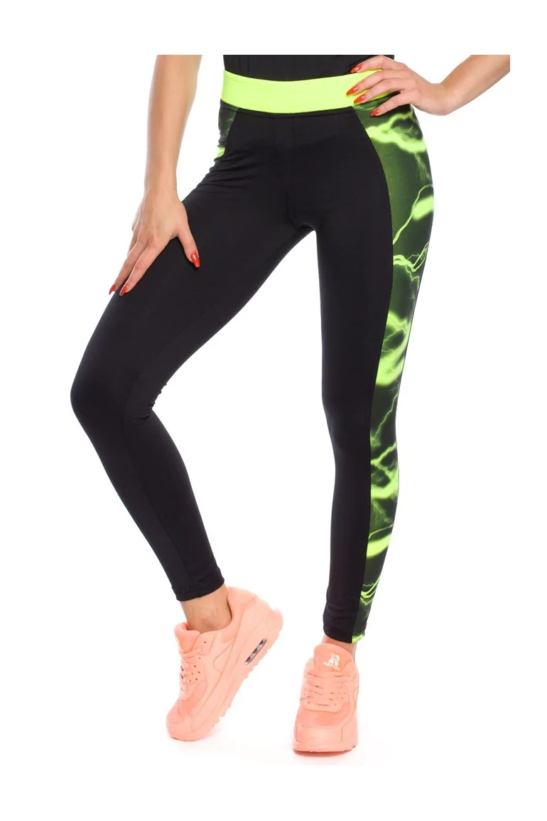 CM3125 Sportowe legginsy z nowoczesnym wzorem