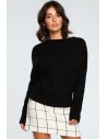 Sweter oversize typu kimono - czarny