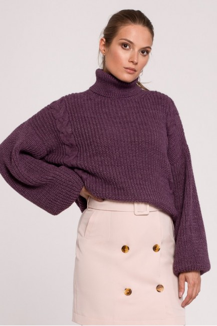 CM6283 Krótki sweter z...