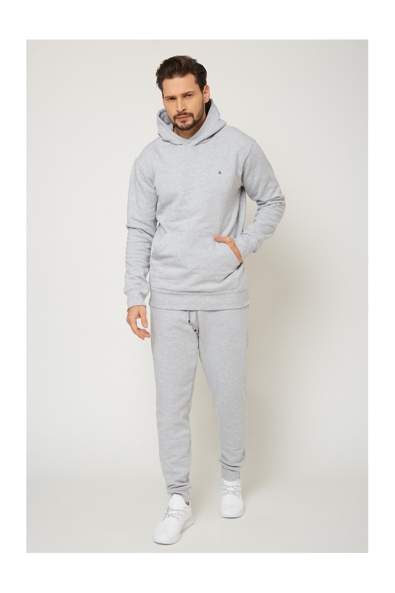 CM6109 Bluza męska z kapturem - szara
