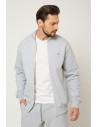 Bluza męska na zamek - szara