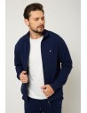 Bluza męska na zamek - granatowa