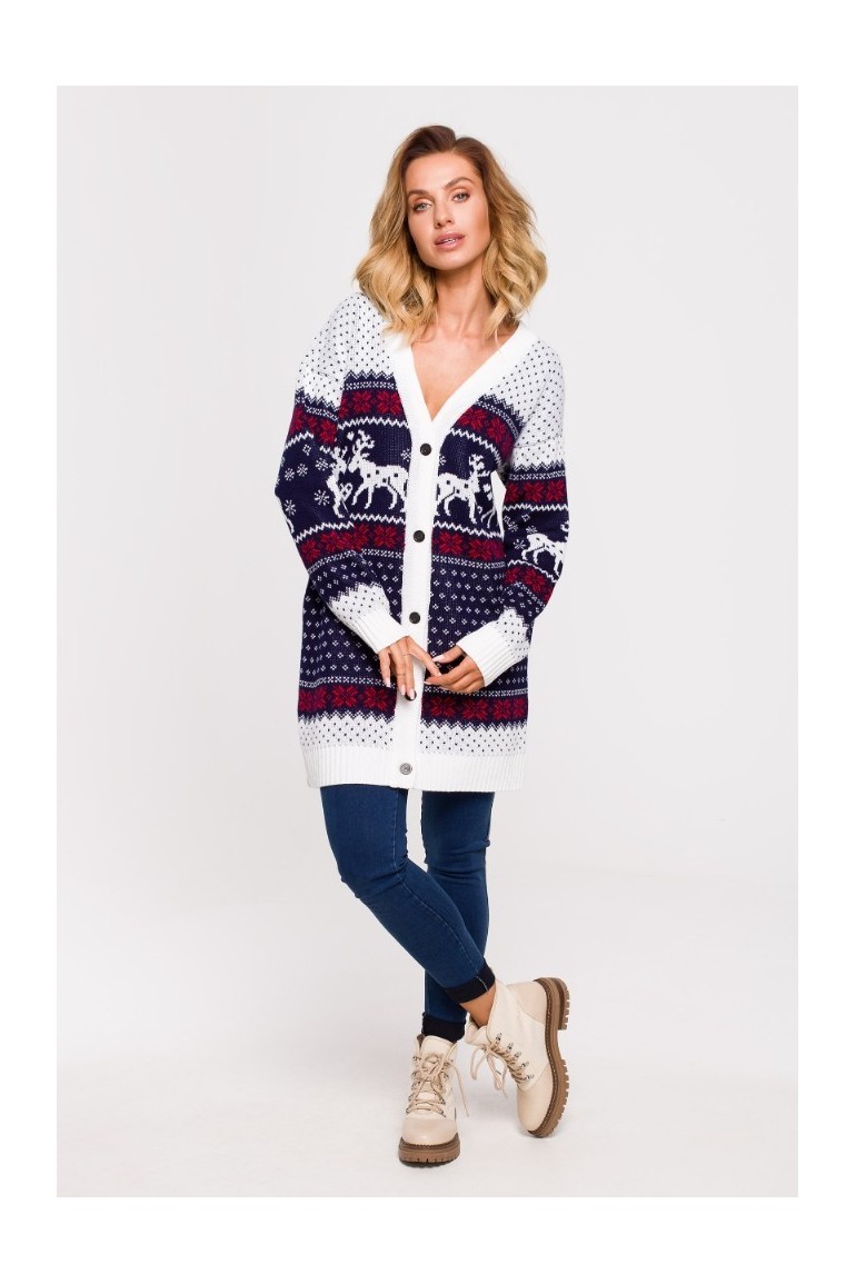 EM0007 Kardigan zapinany na guziki - model 3