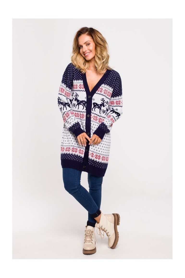 EM0007 Kardigan zapinany na guziki - model 4