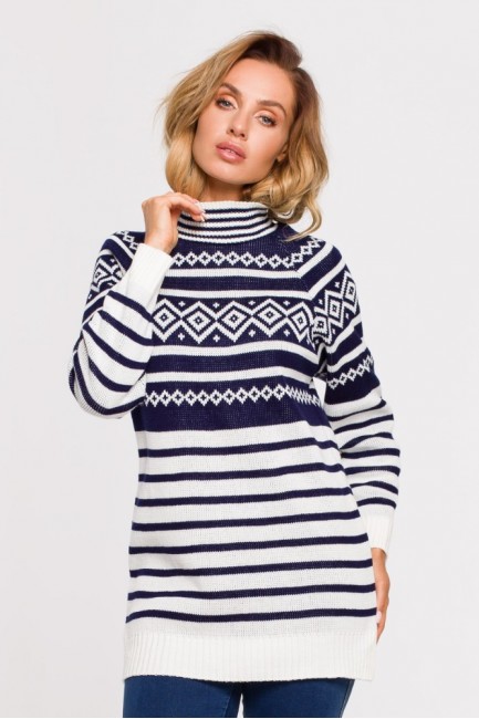 EM0008 Długi sweter z...