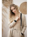 Bluza ze ściągaczami - beżowa