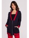 Bluza ze ściągaczami - granatowa