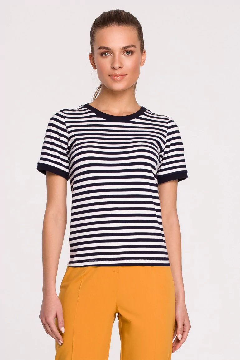 CM6510 T-shirt w marynarskie paski - model 2