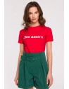 T-shirt z nadrukiem - czerwony