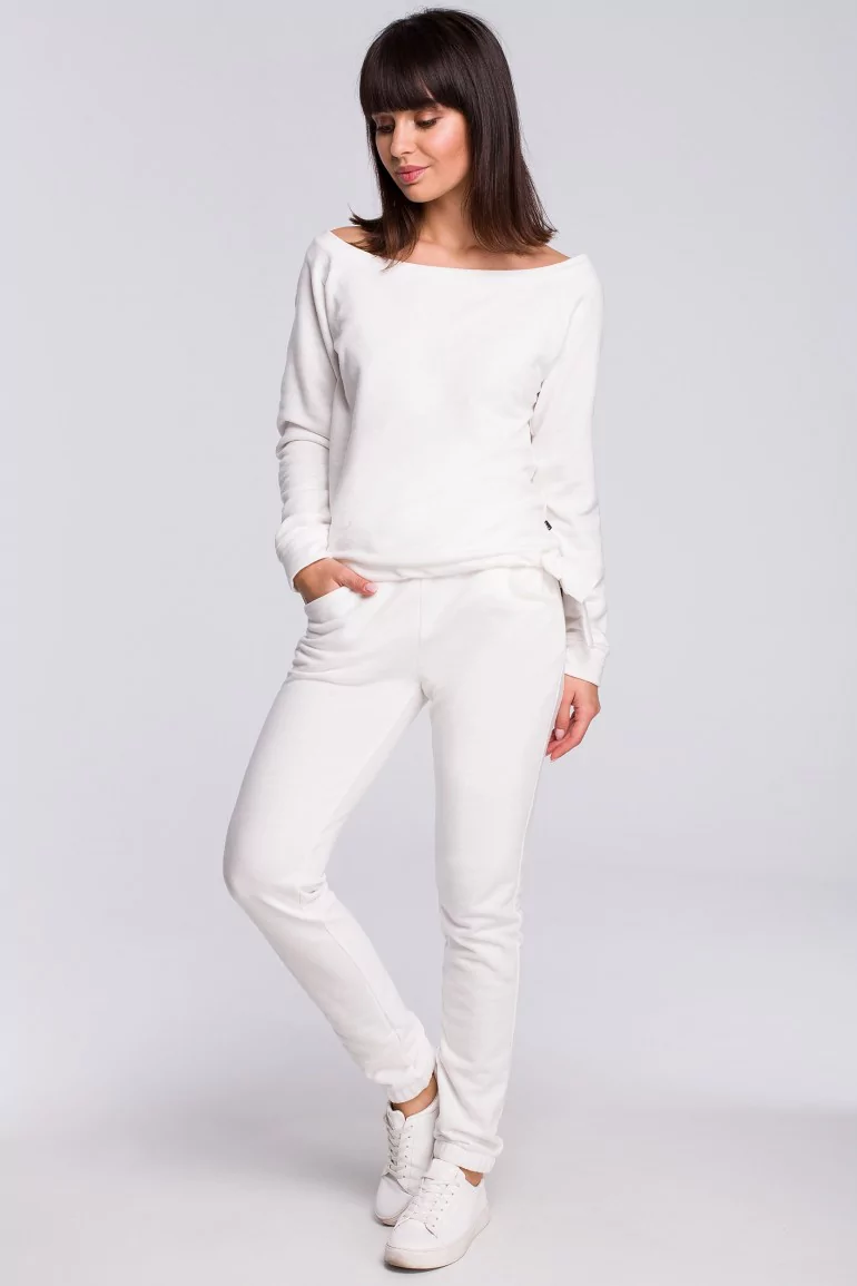 CM4121 Spodnie joggery - ecru