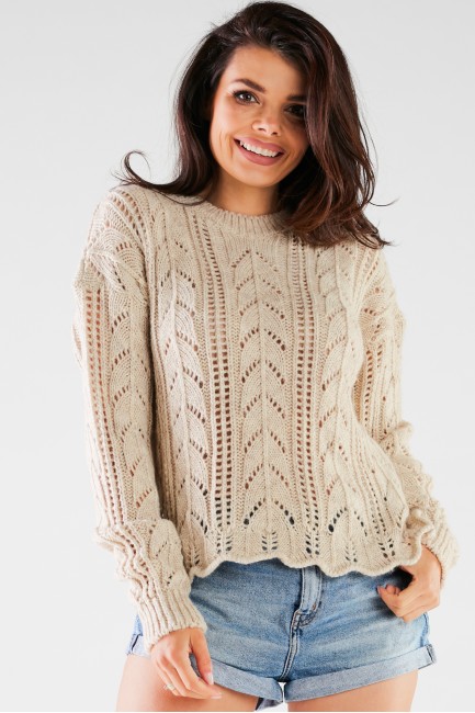 CM6677 Krótki sweter z...