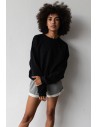 Klasyczna bluza o kroju regular fit - czarna