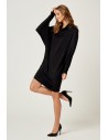 Sukienka oversize z rękawami kimono - czarna