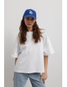 Klasyczny t-shirt typu oversize - biały
