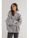 Bluza damska o kroju regular fit - szara