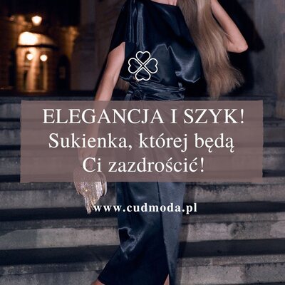 Błyszcz w naszej satynowej klasyce! 💫✨

Ta czarna sukienka z wiązaniem w talii to must-have sezonu — elegancka, kobieca i wyjątkowo uniwersalna 🌙🖤 Gładka satyna pięknie układa się na sylwetce, a wiązanie w talii subtelnie podkreśla Twoje kształty, tworząc look idealny na świąteczne kolacje, imprezy rodzinne, sylwestra czy noworoczne wyjścia ✨

#cudmoda #sukienka #sukienkasatynowa #modadamska #stylowakobieta