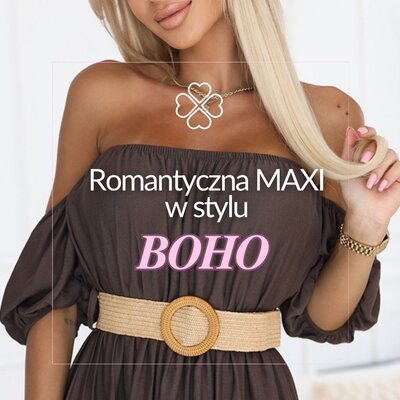 NOWOŚĆ! 🔥 Romantyczna sukienka maxi w stylu boho właśnie pojawiła się w naszym sklepie! Idealna na letnie wyjścia ☀️w modnym, czekoladowym kolorze. Znajdziesz ją w zakładce Nowości na www.cudmoda.pl 🥰

#cudmoda #sukienka #modadamska #sukienki #stylowakobieta #sukienkaboho #nowosci